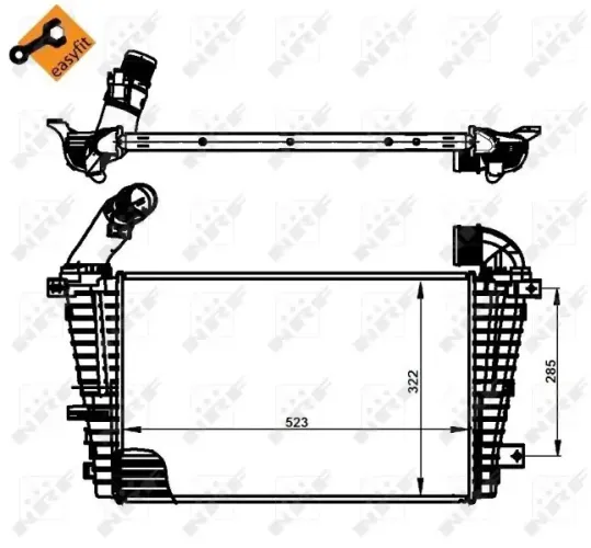 Ladeluftkühler NRF 30302 Bild Ladeluftkühler NRF 30302