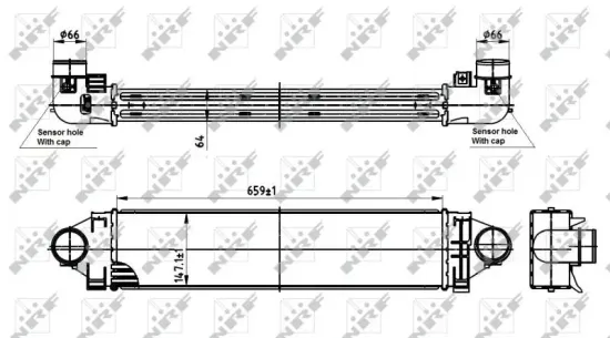 Ladeluftkühler NRF 30304 Bild Ladeluftkühler NRF 30304