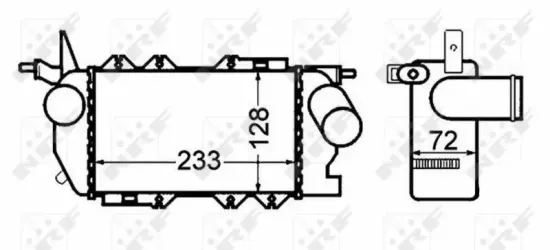 Ladeluftkühler NRF 30309 Bild Ladeluftkühler NRF 30309