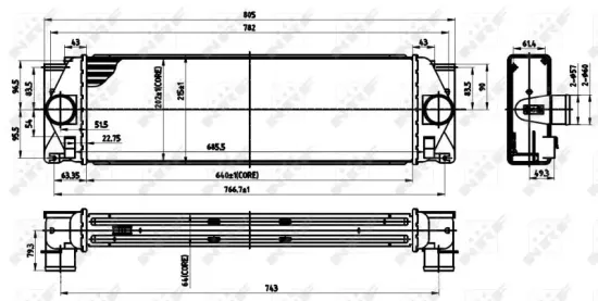 Ladeluftkühler NRF 30310 Bild Ladeluftkühler NRF 30310