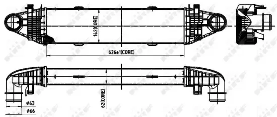 Ladeluftkühler NRF 30315 Bild Ladeluftkühler NRF 30315