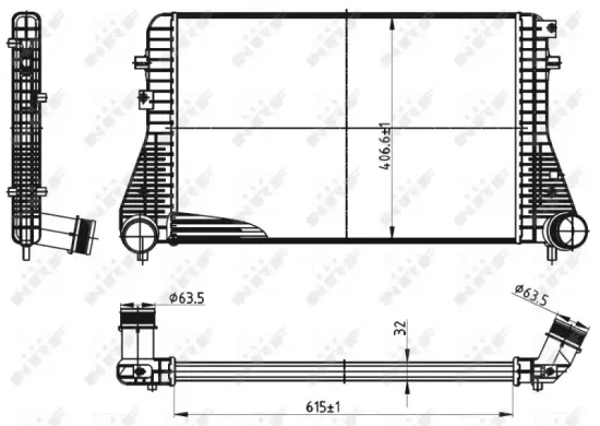 Ladeluftkühler NRF 30316 Bild Ladeluftkühler NRF 30316