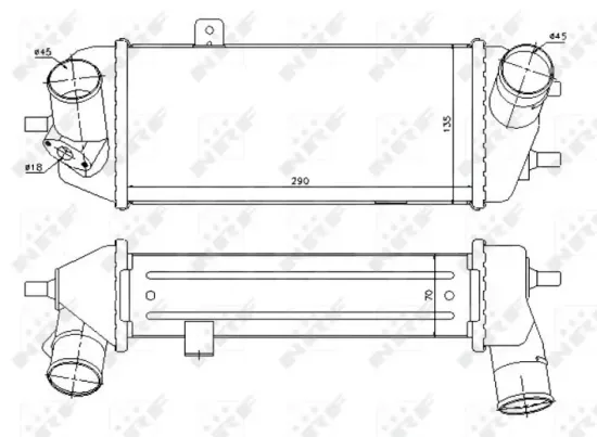 Ladeluftkühler NRF 30327 Bild Ladeluftkühler NRF 30327