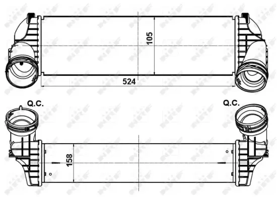 Ladeluftkühler NRF 30359 Bild Ladeluftkühler NRF 30359