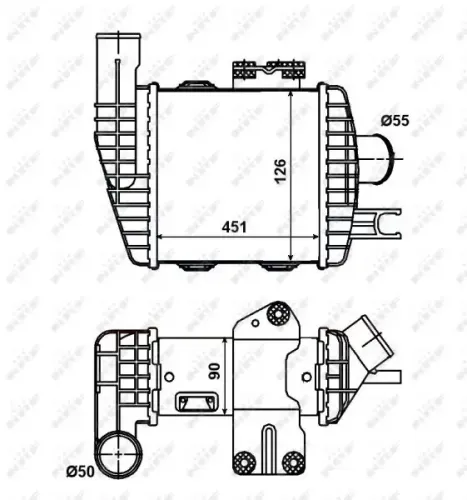 Ladeluftkühler NRF 30371 Bild Ladeluftkühler NRF 30371