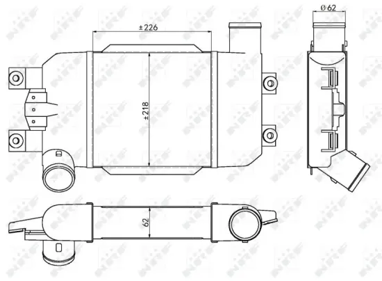 Ladeluftkühler NRF 30383 Bild Ladeluftkühler NRF 30383
