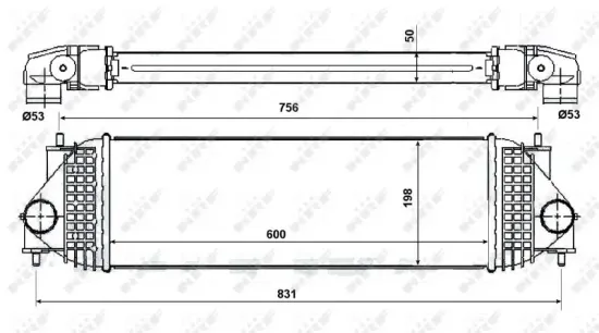 Ladeluftkühler NRF 30393 Bild Ladeluftkühler NRF 30393