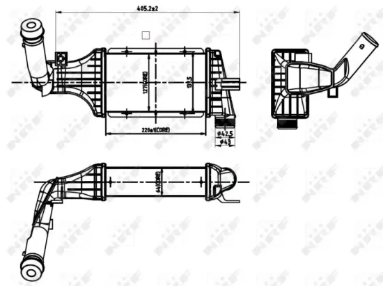 Ladeluftkühler NRF 30427 Bild Ladeluftkühler NRF 30427