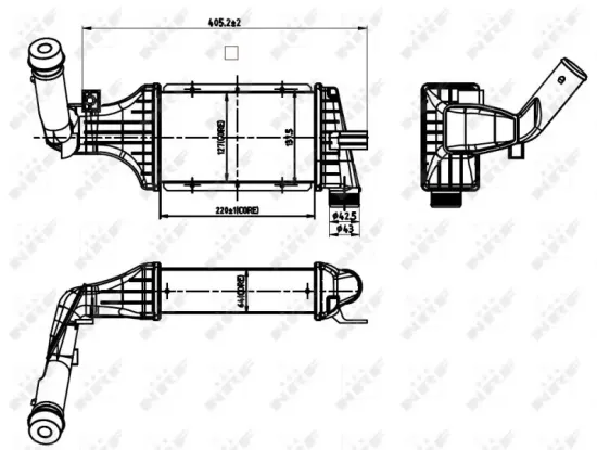 Ladeluftkühler NRF 30428 Bild Ladeluftkühler NRF 30428