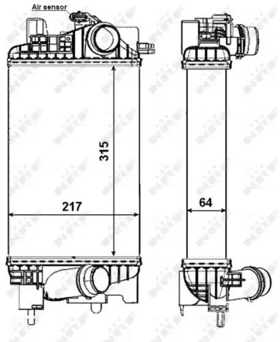 Ladeluftkühler NRF 30469 Bild Ladeluftkühler NRF 30469