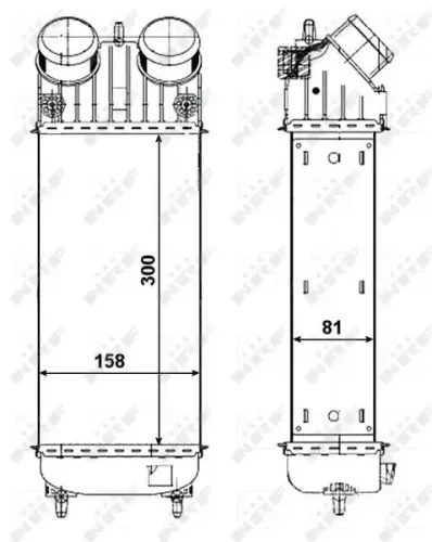 Ladeluftkühler NRF 30473 Bild Ladeluftkühler NRF 30473