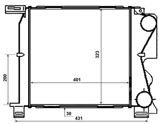 Ladeluftkühler NRF 30477 Bild Ladeluftkühler NRF 30477
