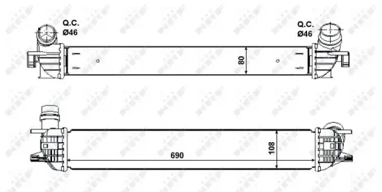 Ladeluftkühler NRF 30503 Bild Ladeluftkühler NRF 30503