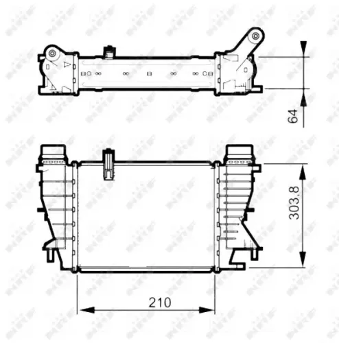 Ladeluftkühler NRF 30507 Bild Ladeluftkühler NRF 30507
