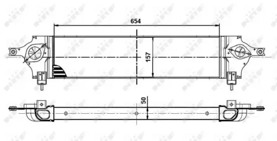Ladeluftkühler NRF 30513 Bild Ladeluftkühler NRF 30513
