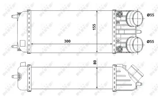 Ladeluftkühler NRF 30543 Bild Ladeluftkühler NRF 30543