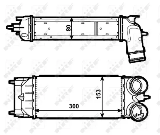 Ladeluftkühler NRF 30548 Bild Ladeluftkühler NRF 30548