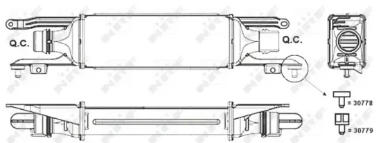 Ladeluftkühler NRF 30778 Bild Ladeluftkühler NRF 30778