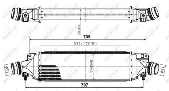 Ladeluftkühler NRF 30780 Bild Ladeluftkühler NRF 30780