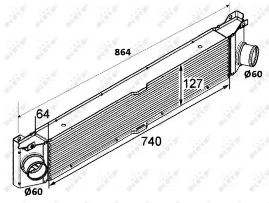 Ladeluftkühler NRF 30798 Bild Ladeluftkühler NRF 30798