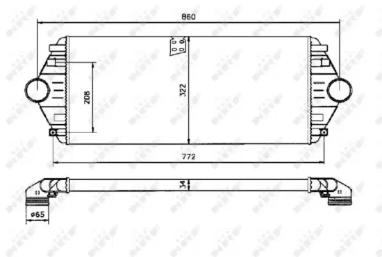 Ladeluftkühler NRF 30803 Bild Ladeluftkühler NRF 30803