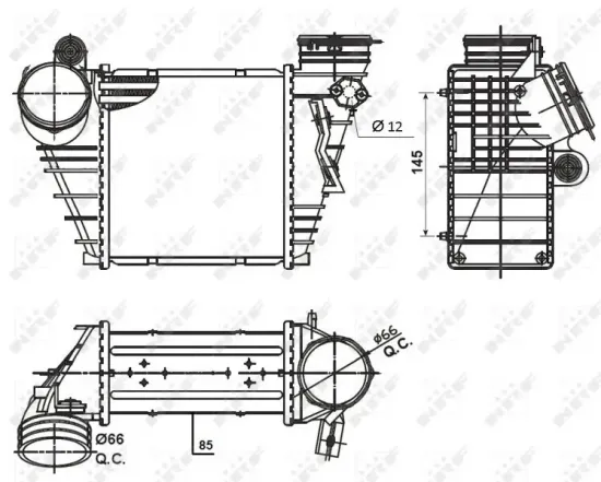Ladeluftkühler NRF 30838 Bild Ladeluftkühler NRF 30838