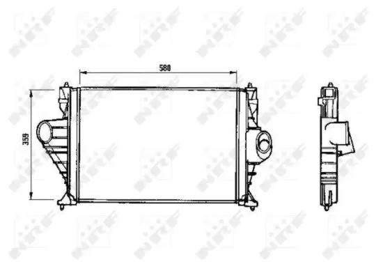 Ladeluftkühler NRF 30843 Bild Ladeluftkühler NRF 30843