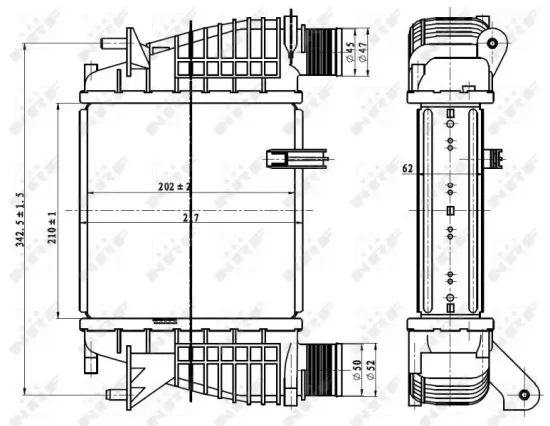 Ladeluftkühler NRF 30866 Bild Ladeluftkühler NRF 30866