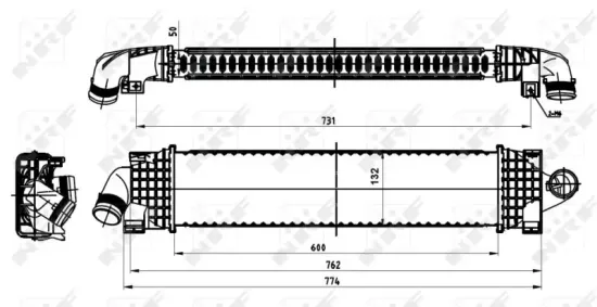 Ladeluftkühler NRF 30870 Bild Ladeluftkühler NRF 30870
