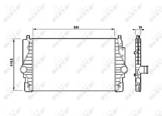 Ladeluftkühler NRF 30873 Bild Ladeluftkühler NRF 30873