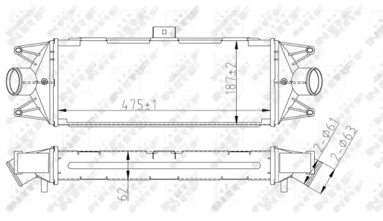 Ladeluftkühler NRF 30879 Bild Ladeluftkühler NRF 30879