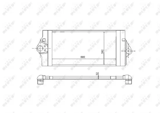 Ladeluftkühler NRF 30893 Bild Ladeluftkühler NRF 30893