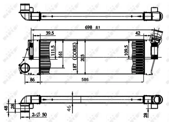 Ladeluftkühler NRF 30899 Bild Ladeluftkühler NRF 30899