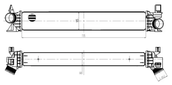 Ladeluftkühler NRF 309034 Bild Ladeluftkühler NRF 309034