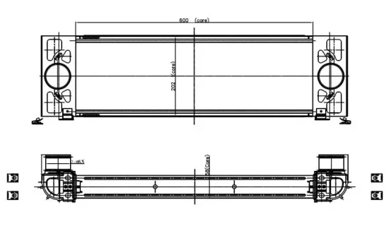 Ladeluftkühler NRF 309039 Bild Ladeluftkühler NRF 309039