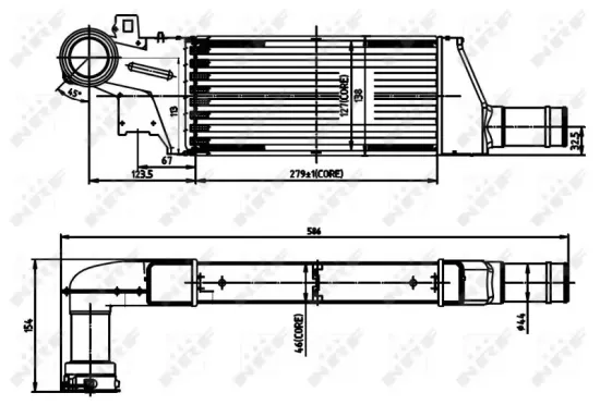 Ladeluftkühler NRF 30903 Bild Ladeluftkühler NRF 30903