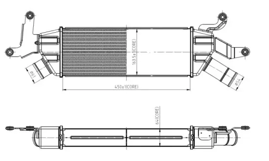 Ladeluftkühler NRF 309042 Bild Ladeluftkühler NRF 309042