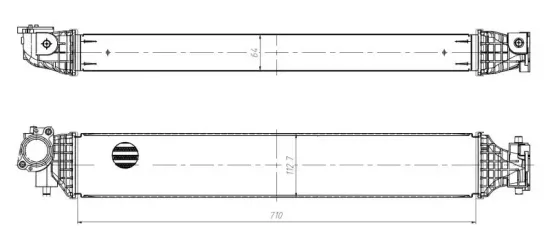 Ladeluftkühler NRF 309045 Bild Ladeluftkühler NRF 309045