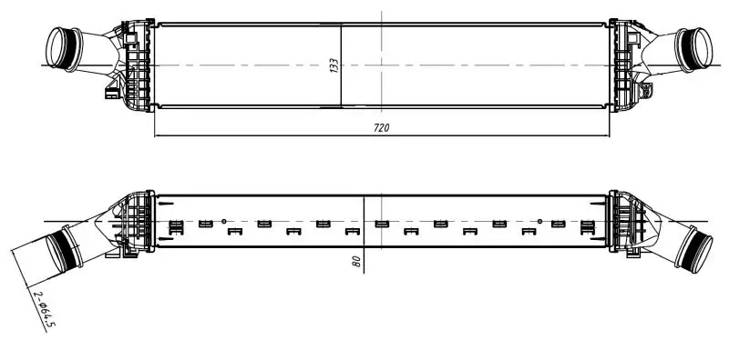 Ladeluftkühler NRF 309048