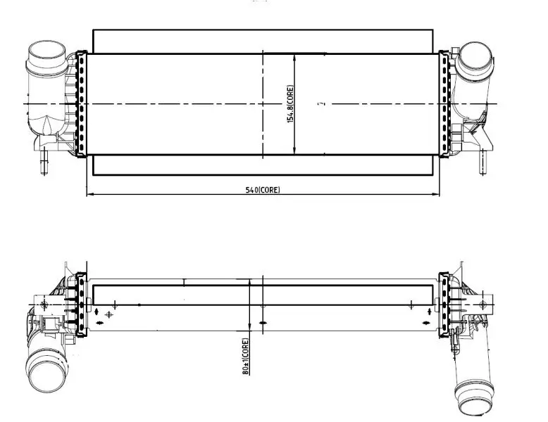 Ladeluftkühler NRF 309061