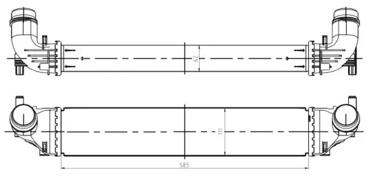 Ladeluftkühler NRF 309069 Bild Ladeluftkühler NRF 309069