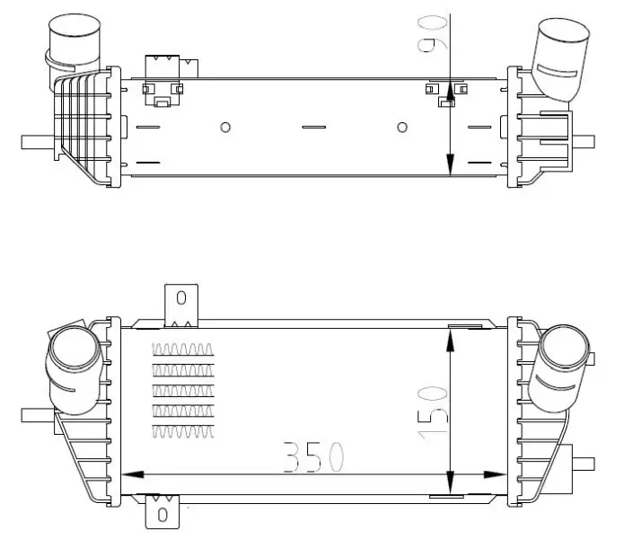 Ladeluftkühler NRF 309070