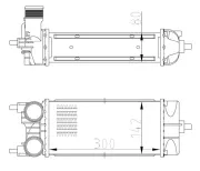 Ladeluftkühler NRF 309071