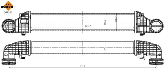 Ladeluftkühler NRF 309100 Bild Ladeluftkühler NRF 309100