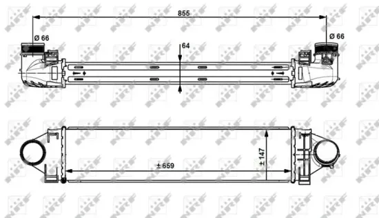 Ladeluftkühler NRF 30912 Bild Ladeluftkühler NRF 30912