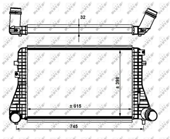 Ladeluftkühler NRF 30915 Bild Ladeluftkühler NRF 30915