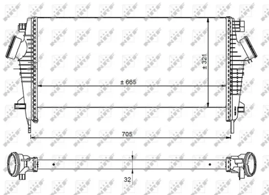 Ladeluftkühler NRF 30917 Bild Ladeluftkühler NRF 30917