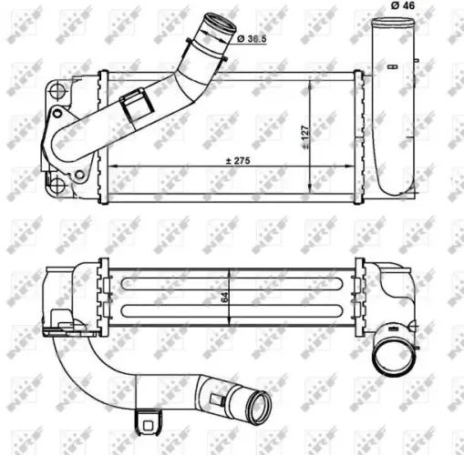 Ladeluftkühler NRF 30922 Bild Ladeluftkühler NRF 30922