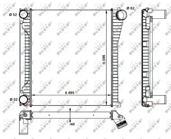 Ladeluftkühler NRF 30929 Bild Ladeluftkühler NRF 30929