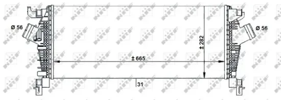 Ladeluftkühler NRF 30932 Bild Ladeluftkühler NRF 30932